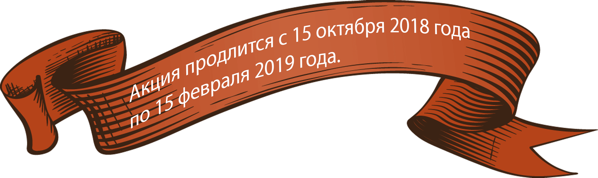 Акция продлится с 15 октября 2018 по 15 февраля 2019 года.